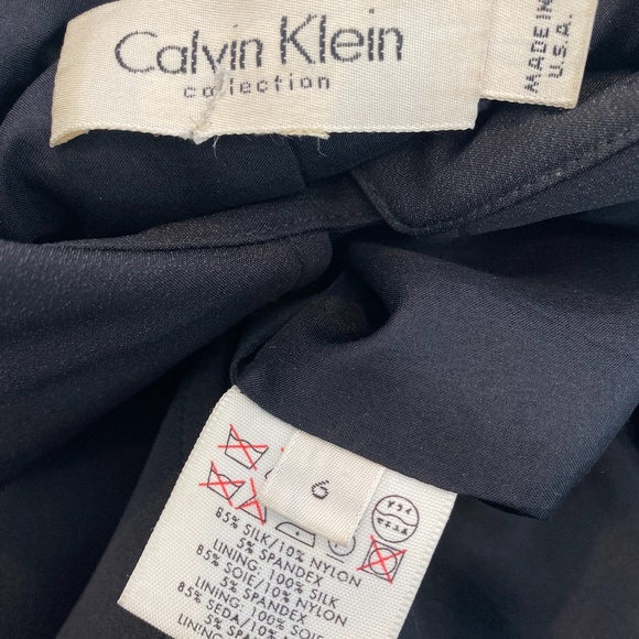 CALVIN KLEIN COLLECTION LIGHTWEIGHT SILK COAT 6 - Picture 16 of 16